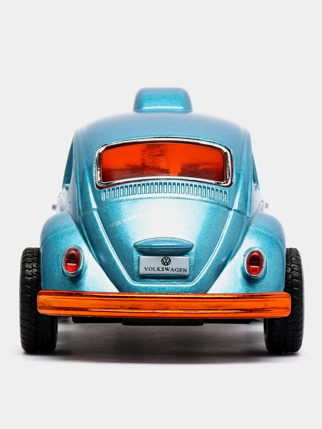Голубой машинка металлическая Kinsmart Volkswagen Beetle Custom Dragracer KT5405D, 1:32