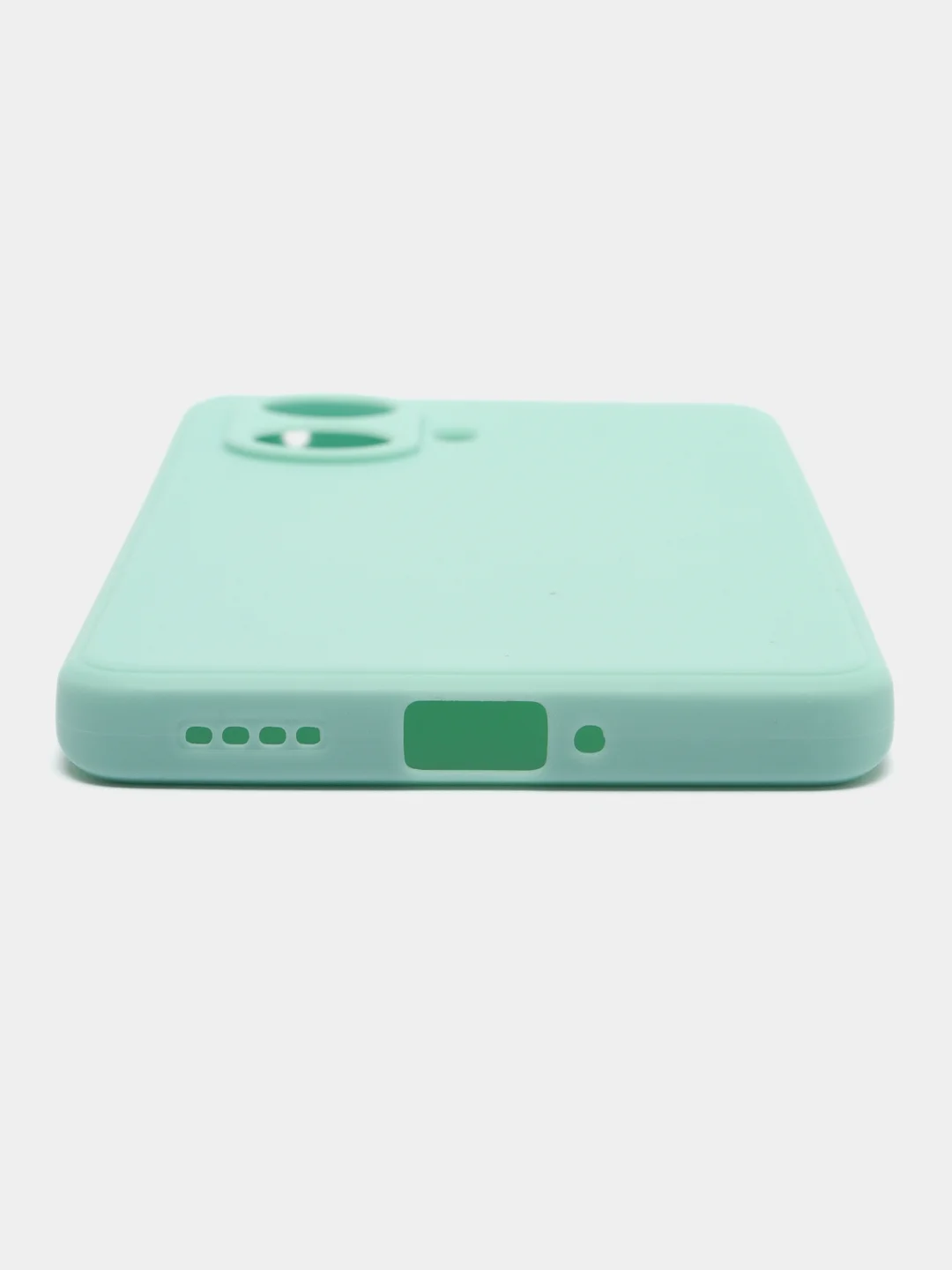 Мятный силиконовый чехол для Realme 10 Pro+ / 10 Pro Plus (Реалми 10 Про Плюс 5 Джи), прозрачный