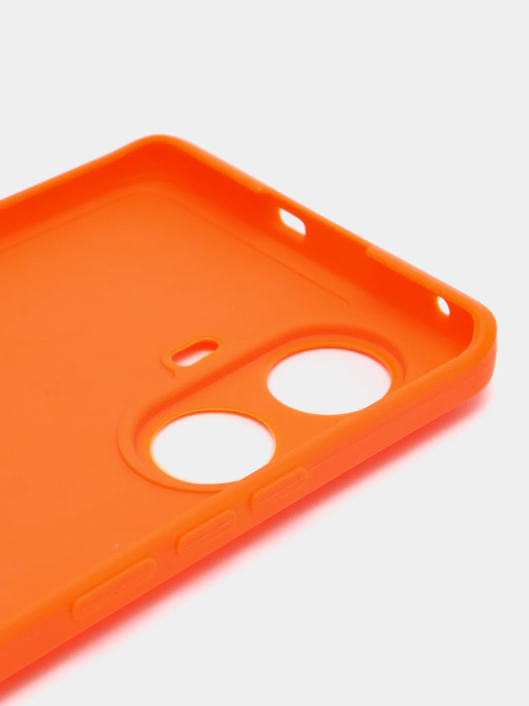 Оранжевый силиконовый чехол для Realme 10 Pro+ / 10 Pro Plus (Реалми 10 Про Плюс 5 Джи), прозрачный
