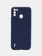 Темно-синий чехол для Itel Vision 1 pro, S16 (Ител Вижн 1 про, с16), силиконовый, с защитой камеры