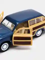 Темно-синий машинка металлическая Kinsmart Ford Woody Wagon KT5402D, 1:40