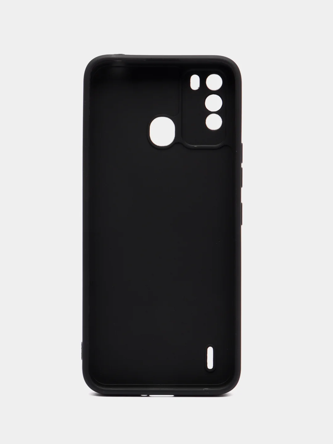 Черный чехол для Itel Vision 1 pro, S16 (Ител Вижн 1 про, с16), силиконовый, с защитой камеры