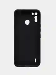 Черный чехол для Itel Vision 1 pro, S16 (Ител Вижн 1 про, с16), силиконовый, с защитой камеры