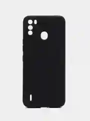 Черный чехол для Itel Vision 1 pro, S16 (Ител Вижн 1 про, с16), силиконовый, с защитой камеры