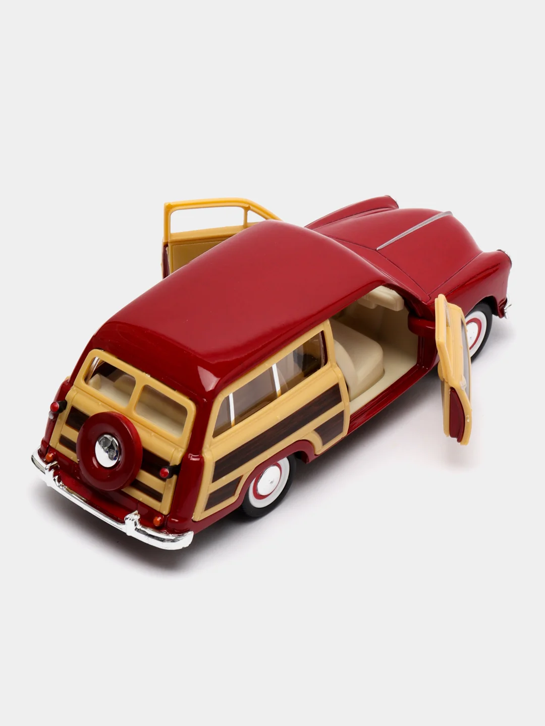 Красный машинка металлическая Kinsmart Ford Woody Wagon KT5402D, 1:40