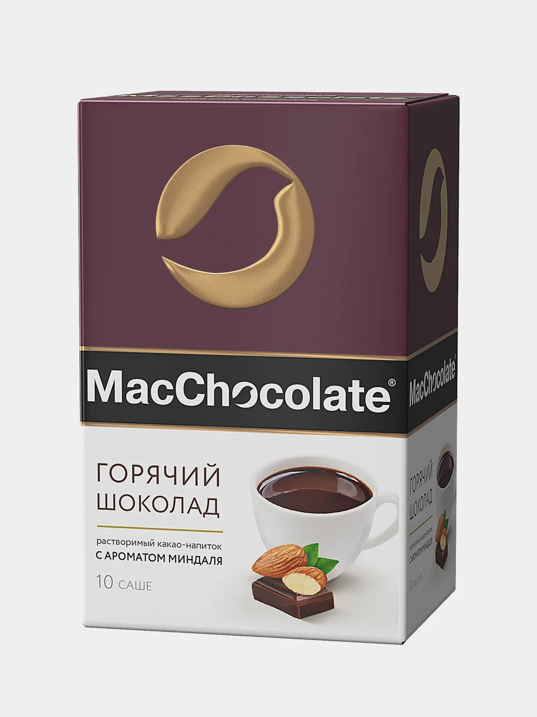 Какао-напиток Macchocolate  Миндаль  растворимый, карт.коробка, 10 шт
