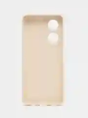 Молочный силиконовый чехол для Huawei Honor X7 (Хуавей Хонор Х7), с защитой камеры