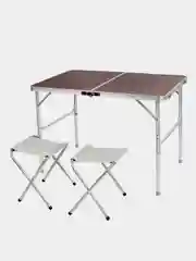 Стол туристический, усиленный, 60*90 см, с 2 стульями
