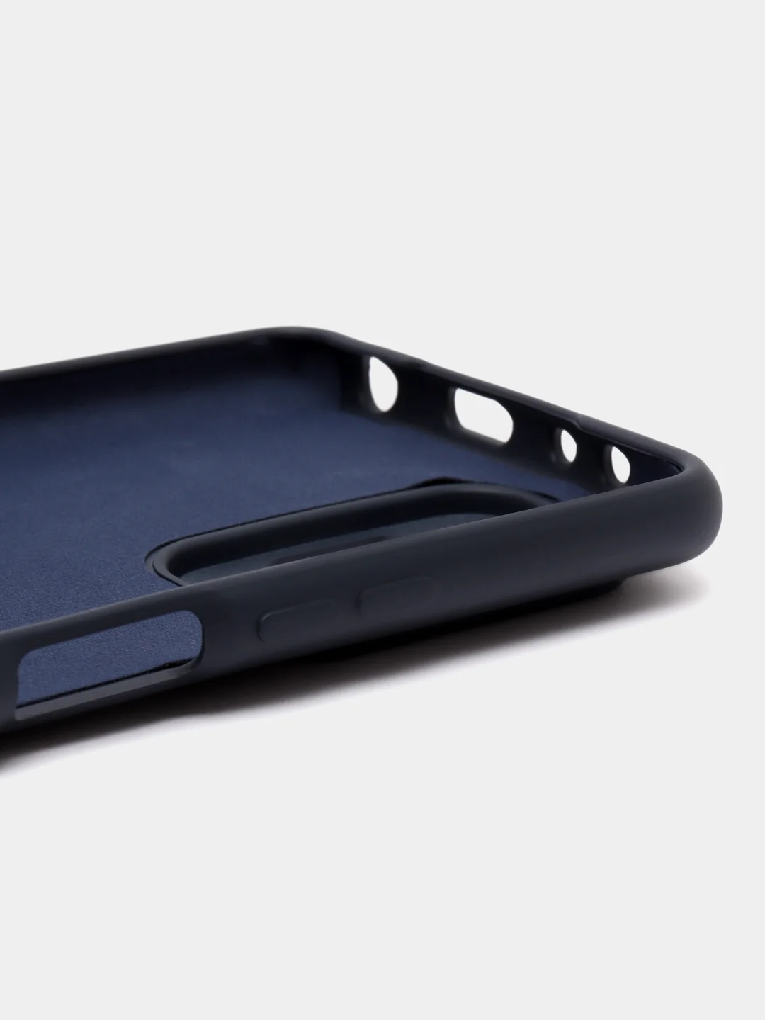 Синий меланж чехол силиконовый Silicone Case для Xiaomi Redmi Note 10 Pro