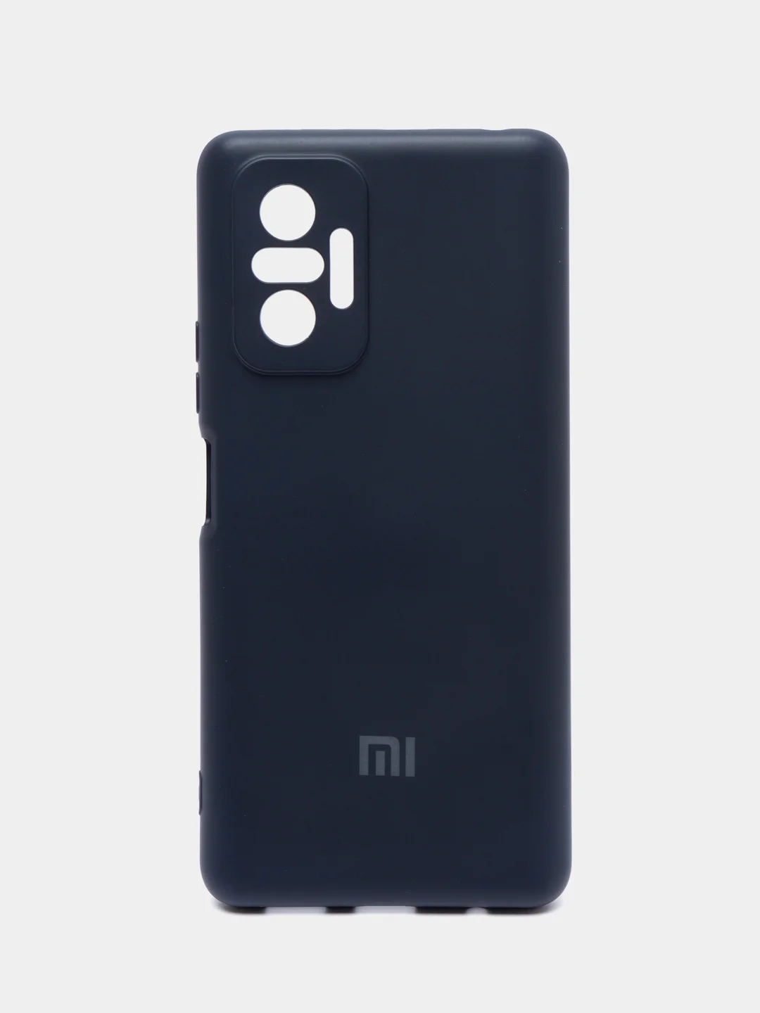Синий меланж чехол силиконовый Silicone Case для Xiaomi Redmi Note 10 Pro