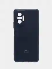 Синий меланж чехол силиконовый Silicone Case для Xiaomi Redmi Note 10 Pro