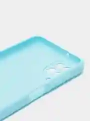 Голубой чехол силиконовый для Samsung Galaxy A12 / M12 ( Самсунг А12 / М12)