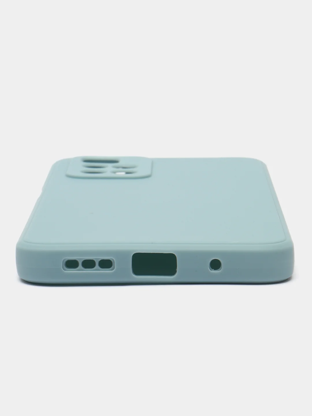 Светло-синий силиконовый чехол для Xiaomi Redmi 10 (Редми 10), прозрачный