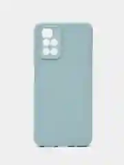 Светло-синий силиконовый чехол для Xiaomi Redmi 10 (Редми 10), прозрачный