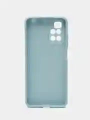 Светло-синий силиконовый чехол для Xiaomi Redmi 10 (Редми 10), прозрачный