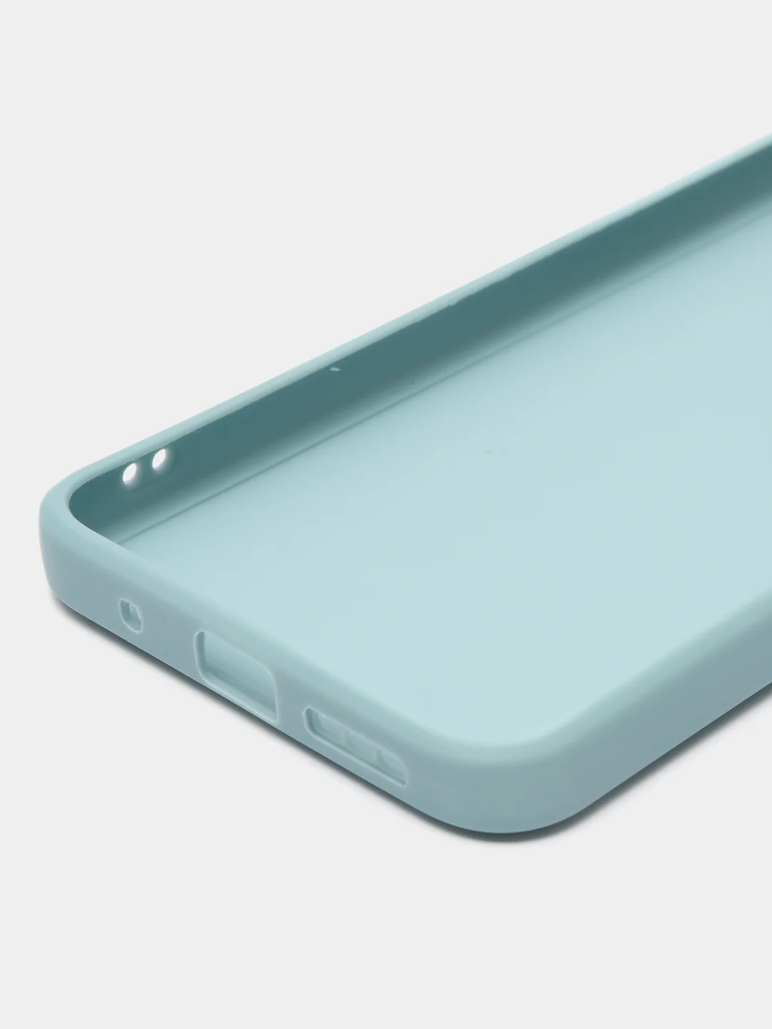 Светло-синий силиконовый чехол для Xiaomi Redmi 10 (Редми 10), прозрачный