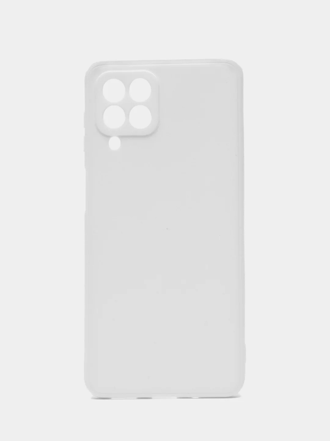 Белый чехол для Samsung M53 5G (Самсунг М53), с защитой камеры