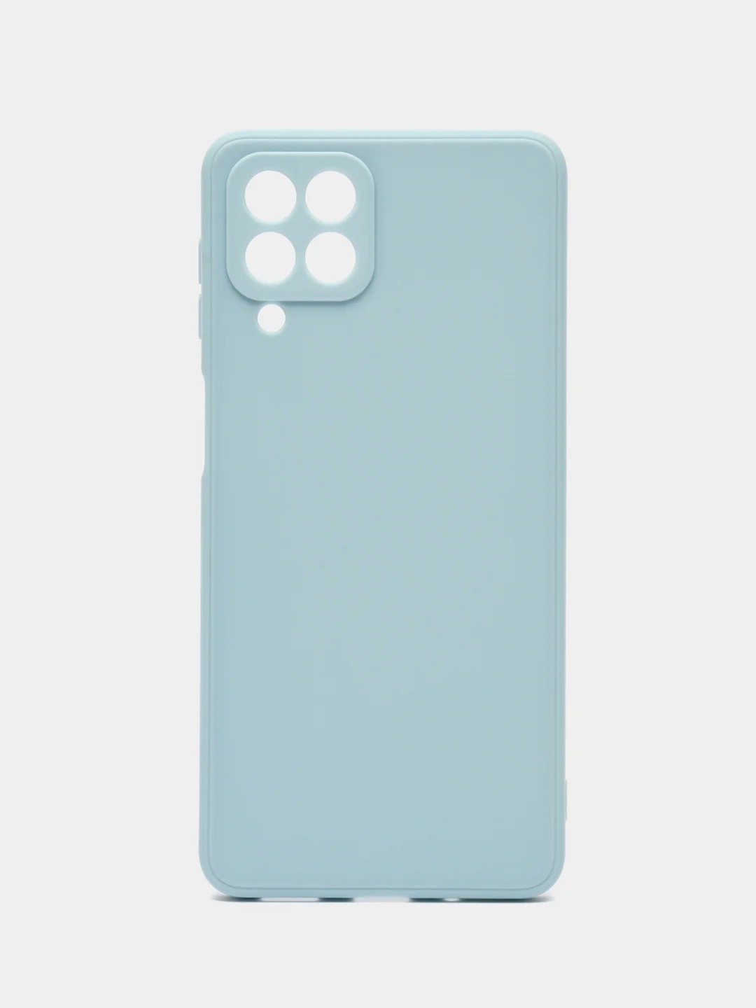 Светло-синий чехол для Samsung M53 5G (Самсунг М53), с защитой камеры