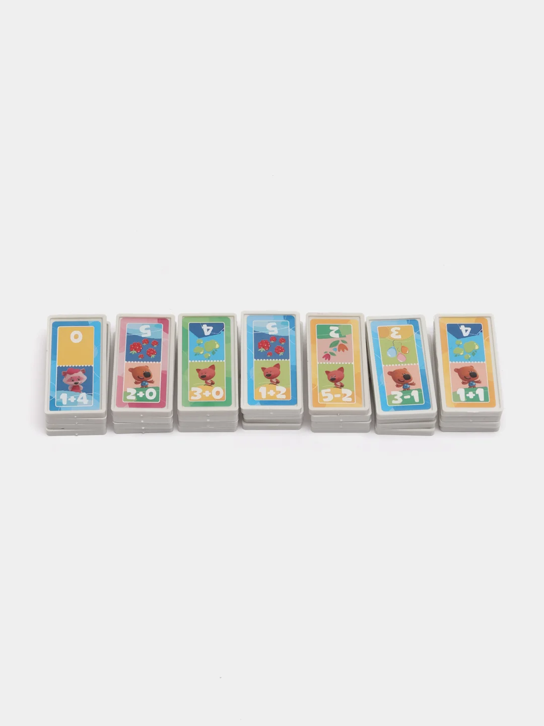 Настольная игра Математическое  Домино Ми-ми-мишки,  пластиковое., 3в1, 175*55*18. 5.