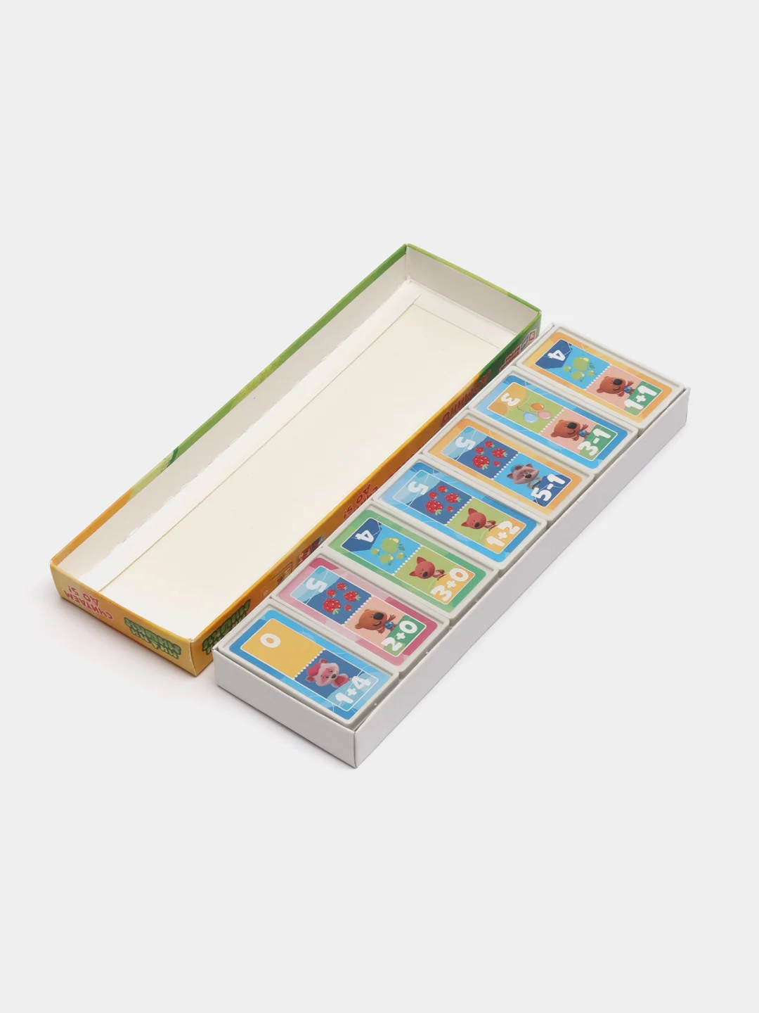 Настольная игра Математическое  Домино Ми-ми-мишки,  пластиковое., 3в1, 175*55*18. 5.