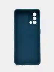 Синий чехол OPPO A74 4G (Оппо А74, 4джи), силиконовый