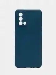 Синий чехол OPPO A74 4G (Оппо А74, 4джи), силиконовый