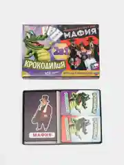 Настольная игра Умные игры КРОКОДИЛиЯ  Мафия, 2 в 1, 170х120х22 мм