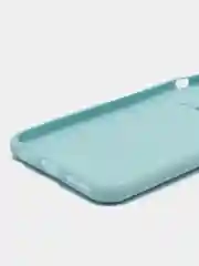 Бирюзовый чехол силиконовый для IPhone 6 / 7/ 8 / SE 2020, с защитой камеры