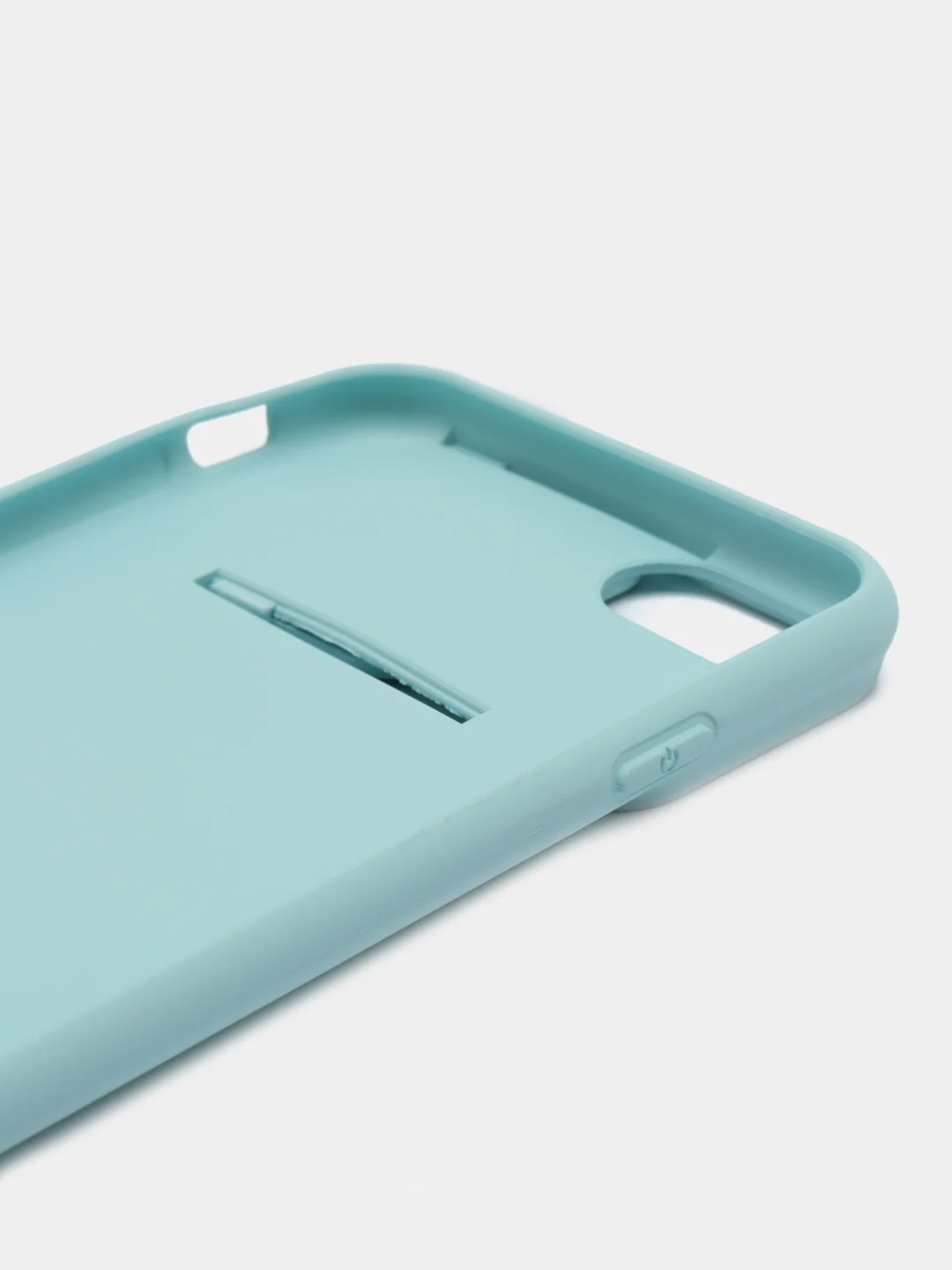 Бирюзовый чехол силиконовый для IPhone 6 / 7/ 8 / SE 2020, с защитой камеры