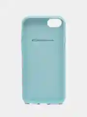 Бирюзовый чехол силиконовый для IPhone 6 / 7/ 8 / SE 2020, с защитой камеры