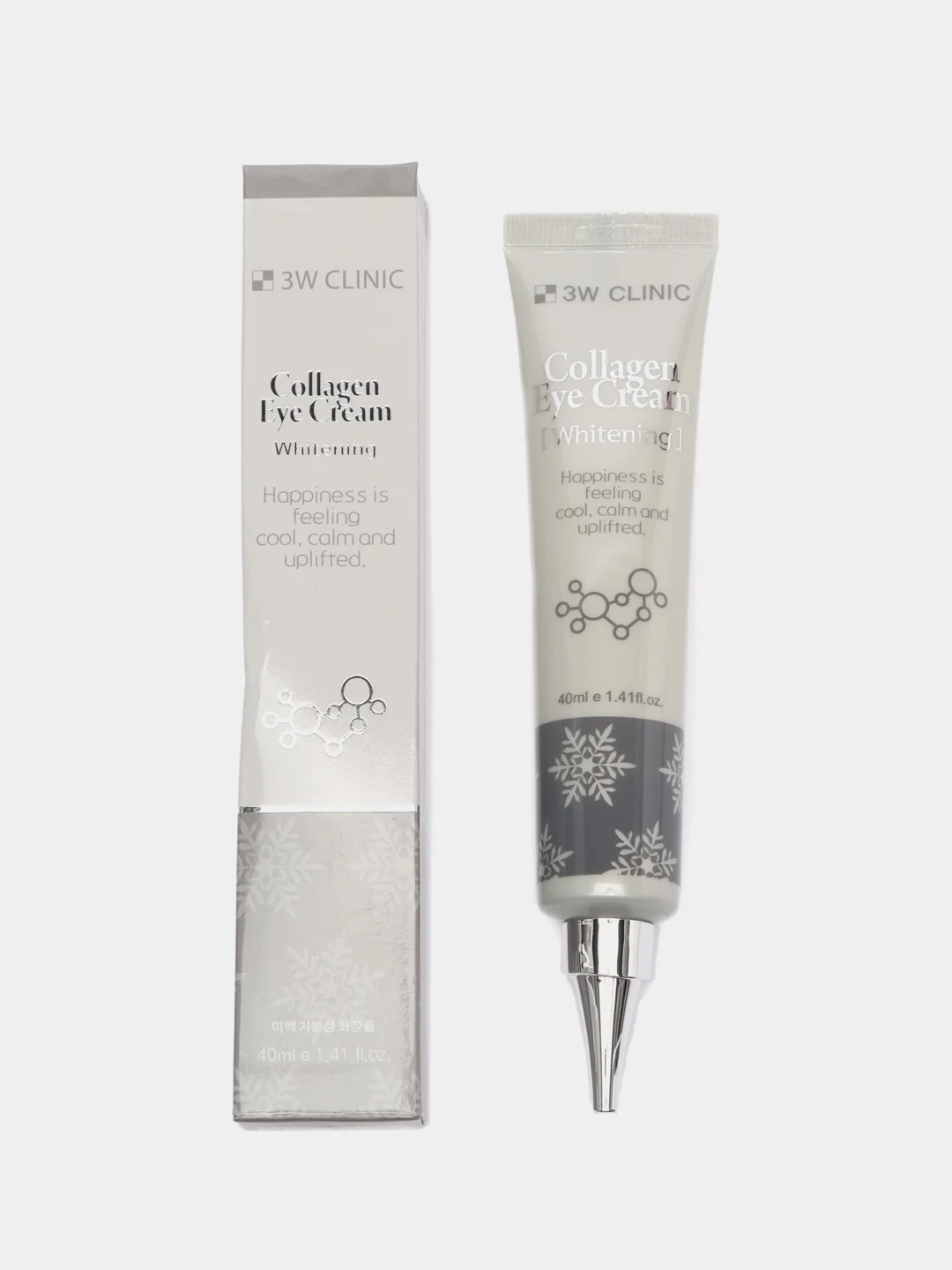 Крем для век 3W Clinic Collagen eye cream whitening, с коллагеном осветляющий, увлажняющий