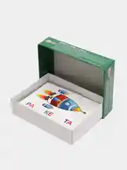 Настольная игра Развивающие пазлы-половинки ,Читаем по слогам. М.Жукова, 3в1, 33 карточки
