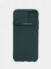 Тёмно-зелёный чехол силиконовый для IPhone 6 / 7/ 8 / SE 2020, с защитой камеры
