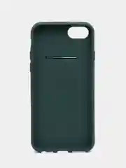 Тёмно-зелёный чехол силиконовый для IPhone 6 / 7/ 8 / SE 2020, с защитой камеры
