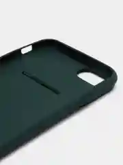 Тёмно-зелёный чехол силиконовый для IPhone 6 / 7/ 8 / SE 2020, с защитой камеры