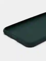 Тёмно-зелёный чехол силиконовый для IPhone 6 / 7/ 8 / SE 2020, с защитой камеры