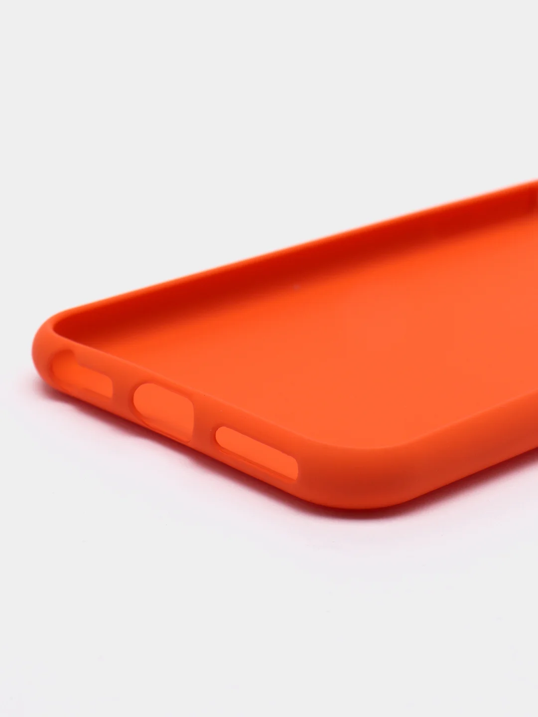 Оранжевый чехол силиконовый для IPhone 6 / 7/ 8 / SE 2020, с защитой камеры