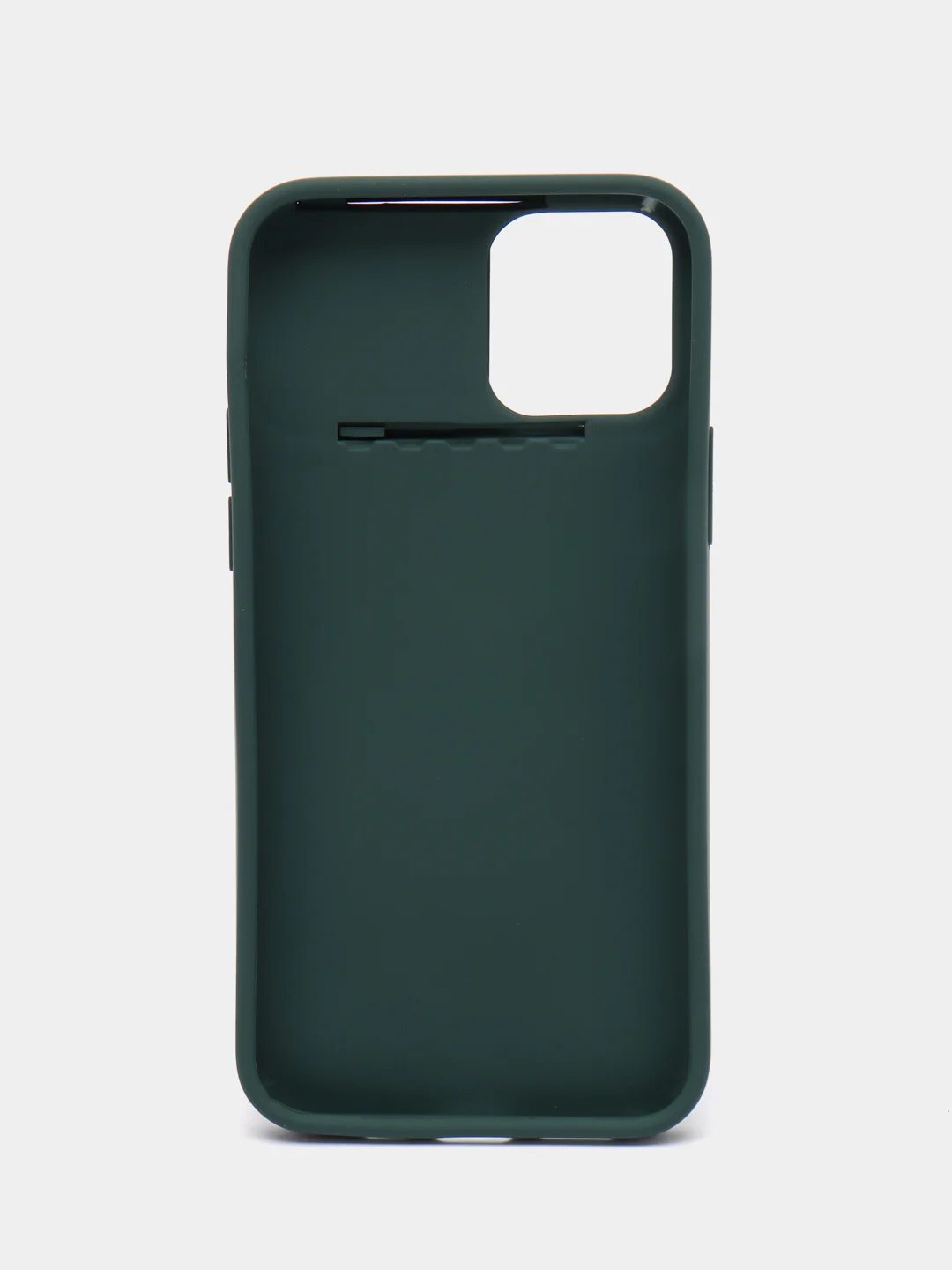 Тёмно-зелёный чехол для IPhone 12 mini / 12 / 12 Pro / 12 Pro Max, силиконовый, с защитой камеры