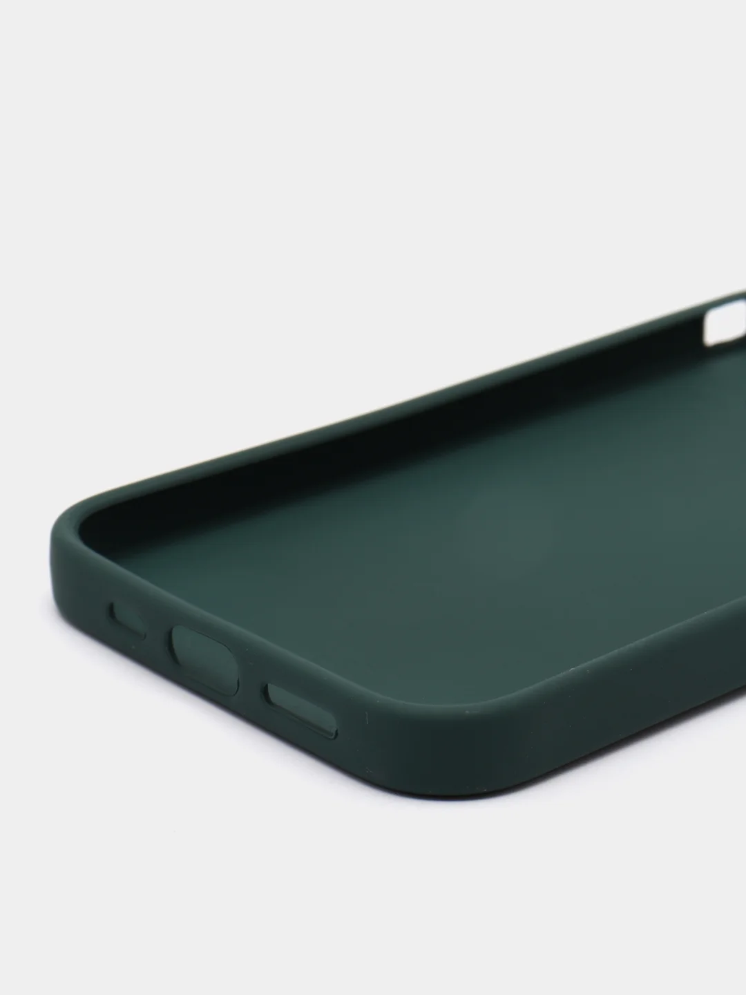 Тёмно-зелёный чехол для IPhone 12 mini / 12 / 12 Pro / 12 Pro Max, силиконовый, с защитой камеры