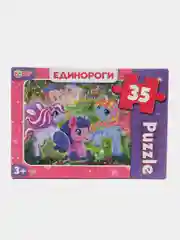 Настольная игра Умные игры   Макси-пазлы  в коробке ЕДИНОРОГИ,  35 деталей