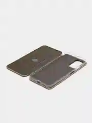 Золотой чехол-книжка для Xiaomi Redmi Note 10 Pro (Ксяоми Редми Ноте 10 Про), из экокожи