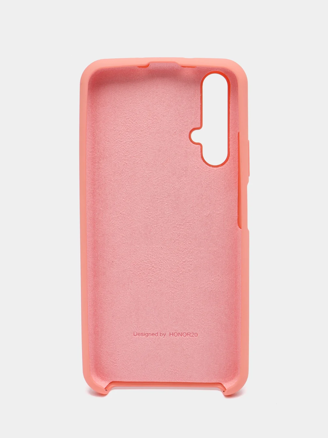 Розовый силиконовый чехол Silicone Case для Honor 20