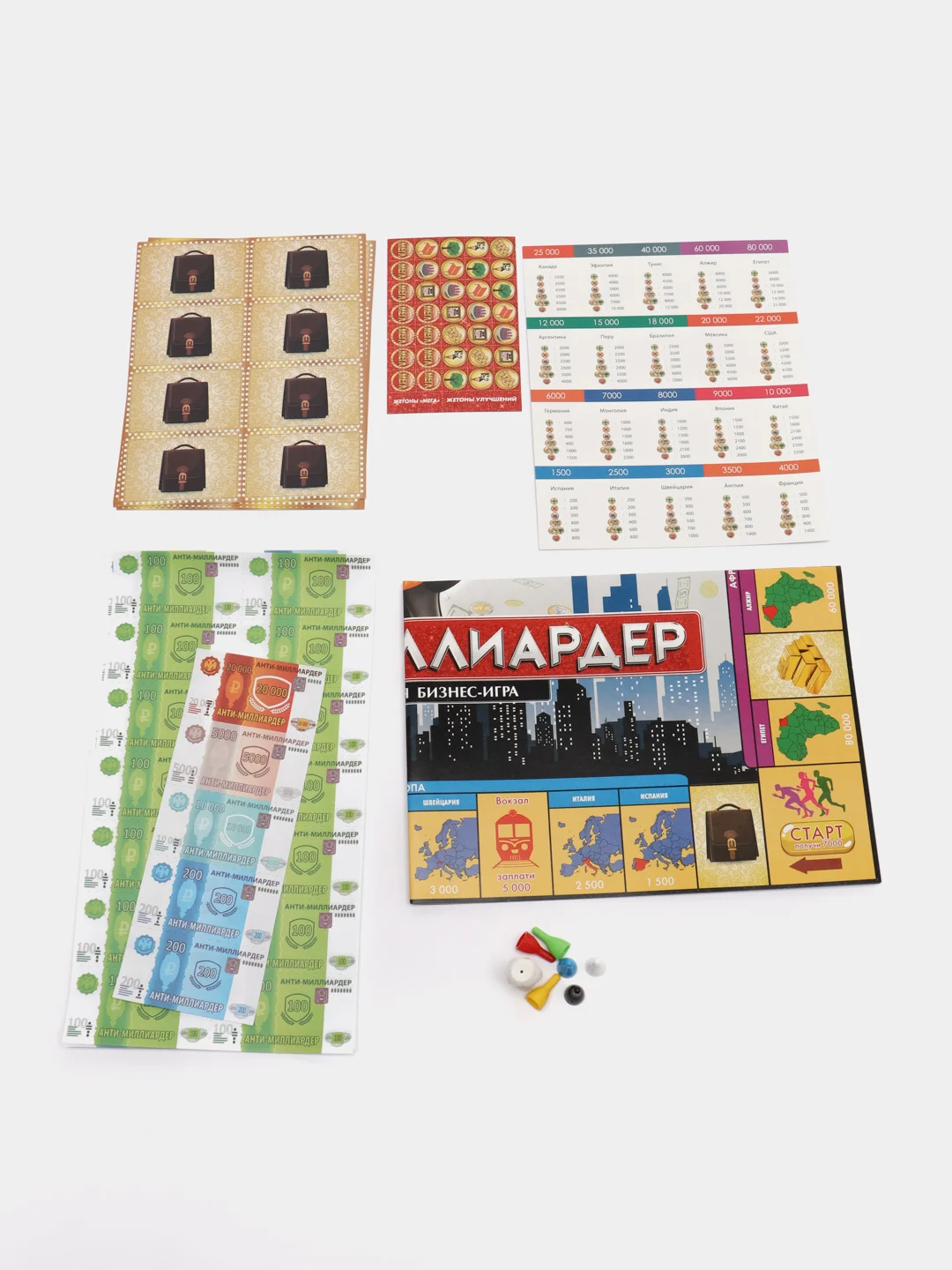 Настольная игра Умные игры "Анти-миллиардер", уменьшенного формата