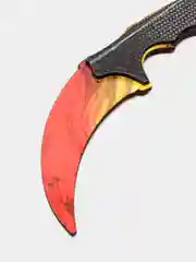 Индиго нож деревянный керамбит, складной, бабочка, кастет