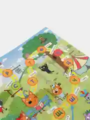Настольная игра-ходилка Умные игры Азбука  Три кота