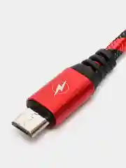 Красный быстрая зарядка, 3А, кабель USB Micro, Type-C, iPhone, Android, 3 метра