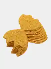 Золотой вырубки для изготовления бантиков, из фоамирана, 10 штук, 6 х 3.3 см