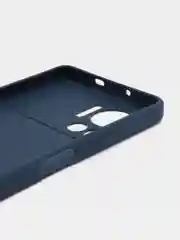Темно-синий чехол для Infinix NOTE 12 VIP (Инфиникс Нот 12 Вип), силиконовый