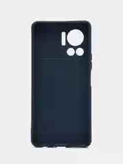 Темно-синий чехол для Infinix NOTE 12 VIP (Инфиникс Нот 12 Вип), силиконовый