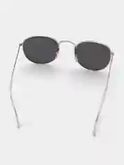 Серебряный солнцезащитные очки, круглые
